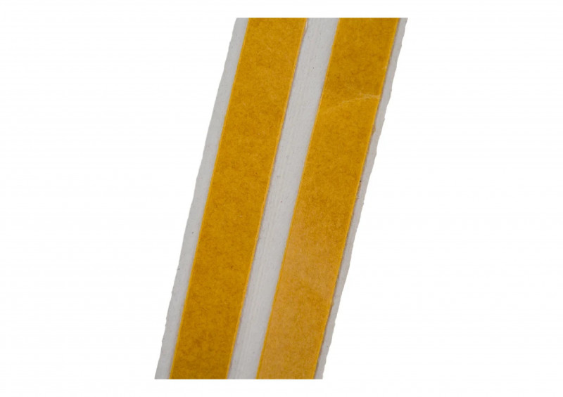 Уплотнитель бытовой резиновый WALLS Р-профиль самоклеющийся белый 10м