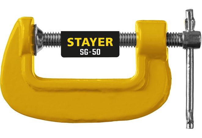 Чугунная струбцина G 50мм ,SG-50 STAYER