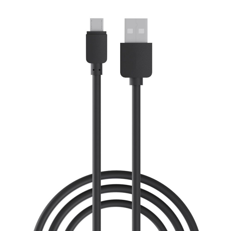 Кабель для зарядки Эконом Micro USB 0,8м 1А прорезиненный