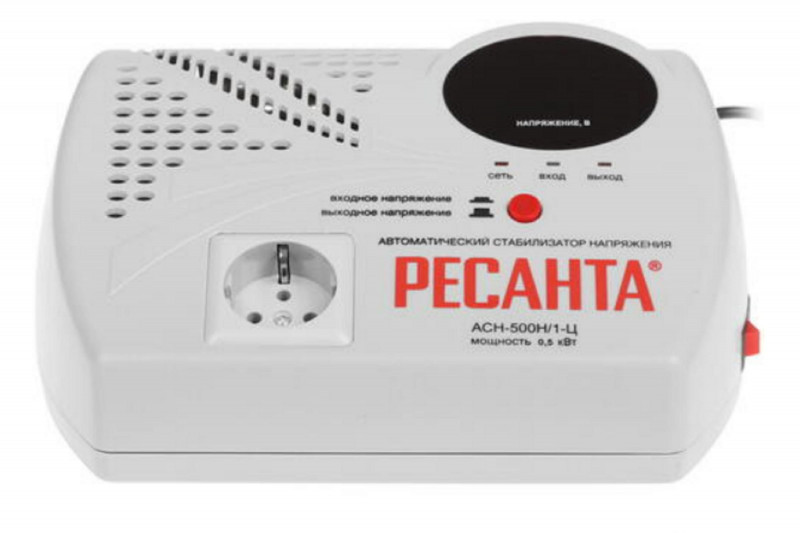 Стабилизатор АСН-500Н/1-Ц 140В-260В IP20 97% 500Вт РЕСАНТА