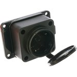 Колодка 1-гнездо IP44 16А 250В с заглушками каучук UNIVersal