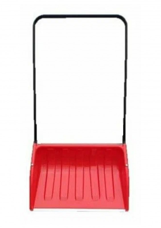 Скрепер для уборки снега 700х550х1470мм алюм.планка, стальная ручка d20