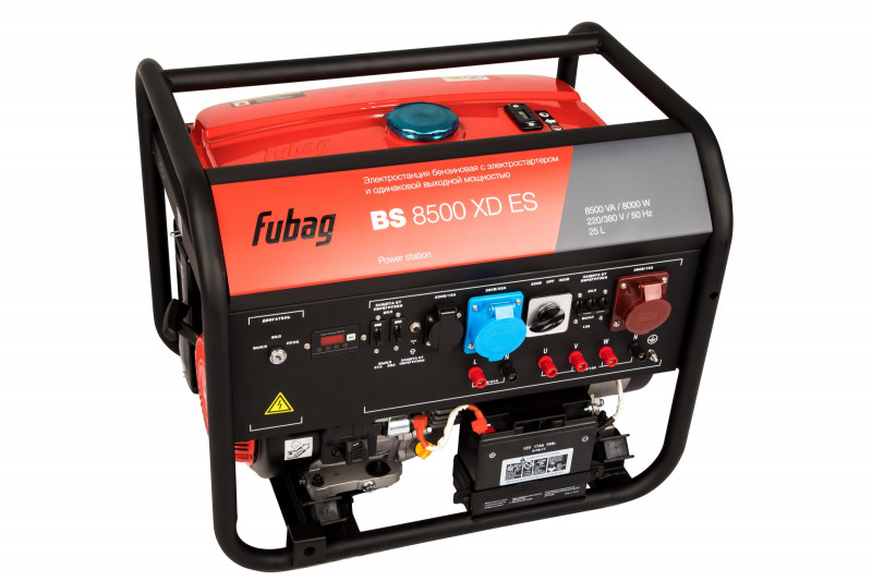 Генератор бензиновый BS8500XDES 4,5л/час 16лс 12000т Fubag