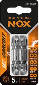 Набор бит Рh1xPh2 Pz1xPz2 Py3xPz3 Sl3xSl4 Sl5xSl6-50 COREBIT NOX
