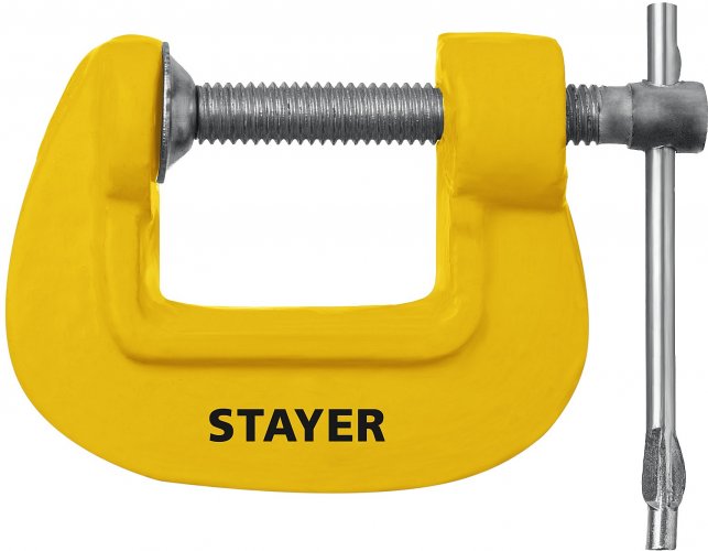 Чугунная струбцина, 25мм, STAYER S-25